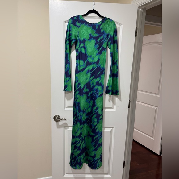 The Wolf Gang Calypso Maxi Dress in the "Ocean Haze" print - Picture 5 of 14